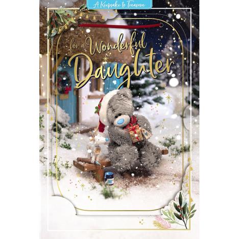 3D Holographic Wonderful Daughter Me to You Bear Christmas Card £3.39